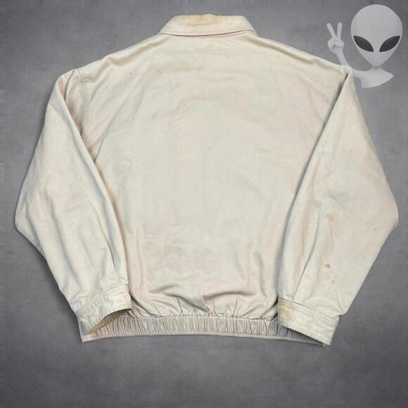 Polo Ralph Lauren XL Tan Harrington Jacket Plaid Lining 90s - Picture 6 of 7